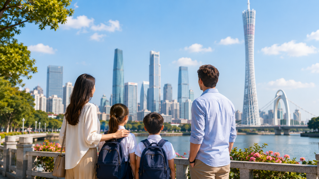 expat family life in Guangzhou, international schooling in China, modern Chinese cities, and Guangzhou city tourism.