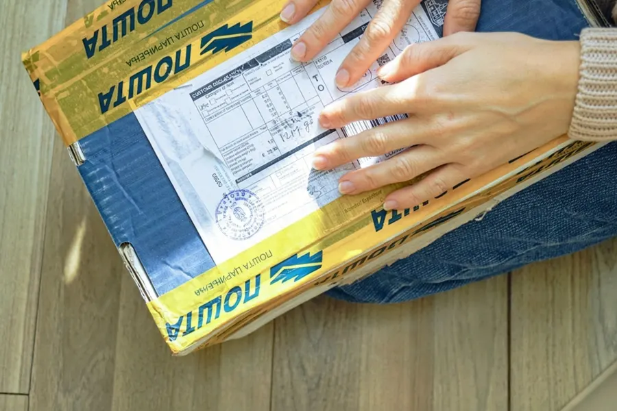 E-commerce seller photographing products in a China-based studio warehouse for an online platform listing