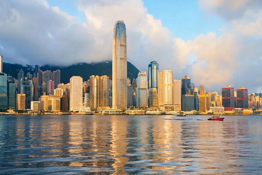 Offshore structure diagram with BVI as top holding layer and Hong Kong as the operating entity below with Singapore shown as an alternative branch