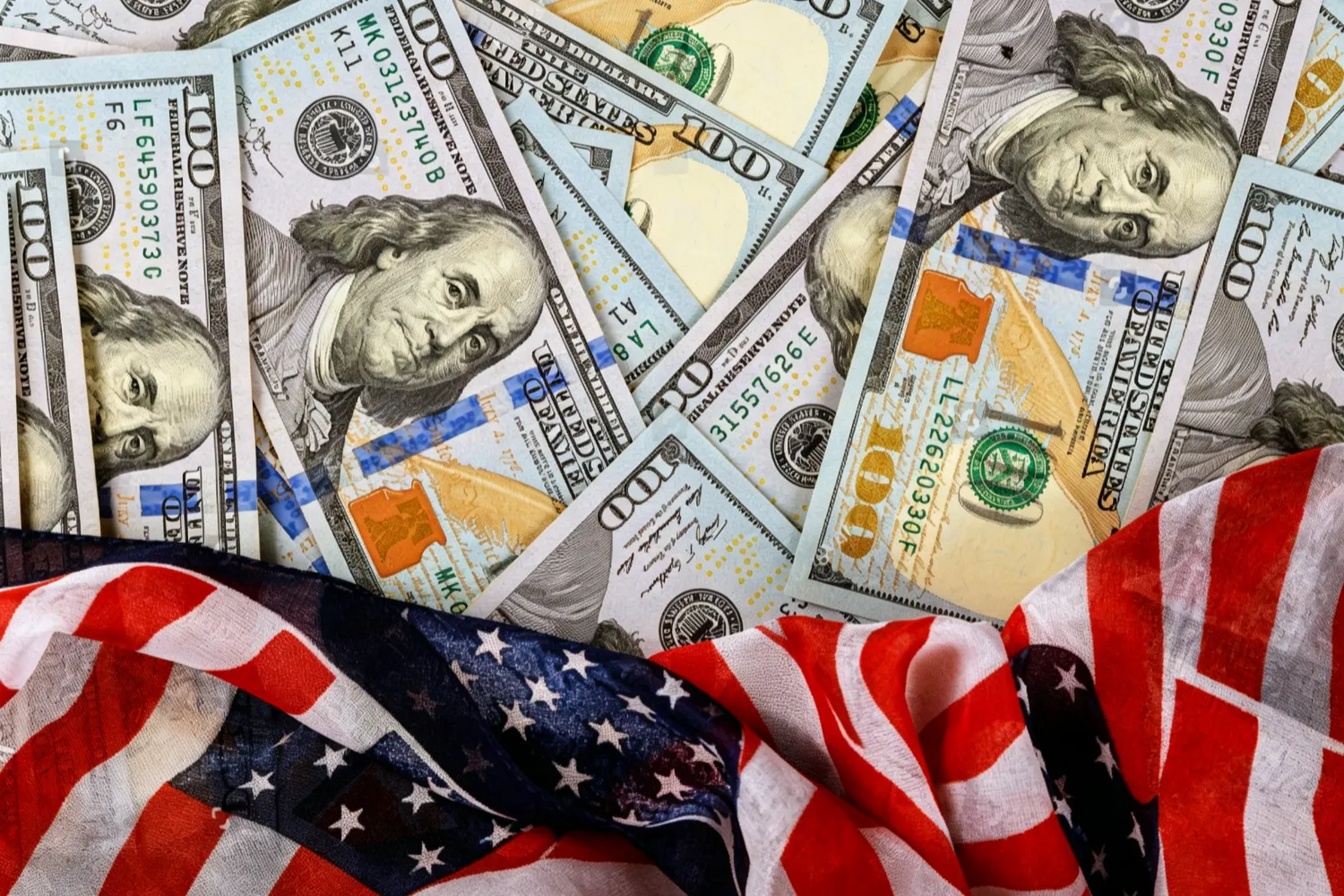 US dollar banknotes representing freely convertible currency for Hong Kong companies