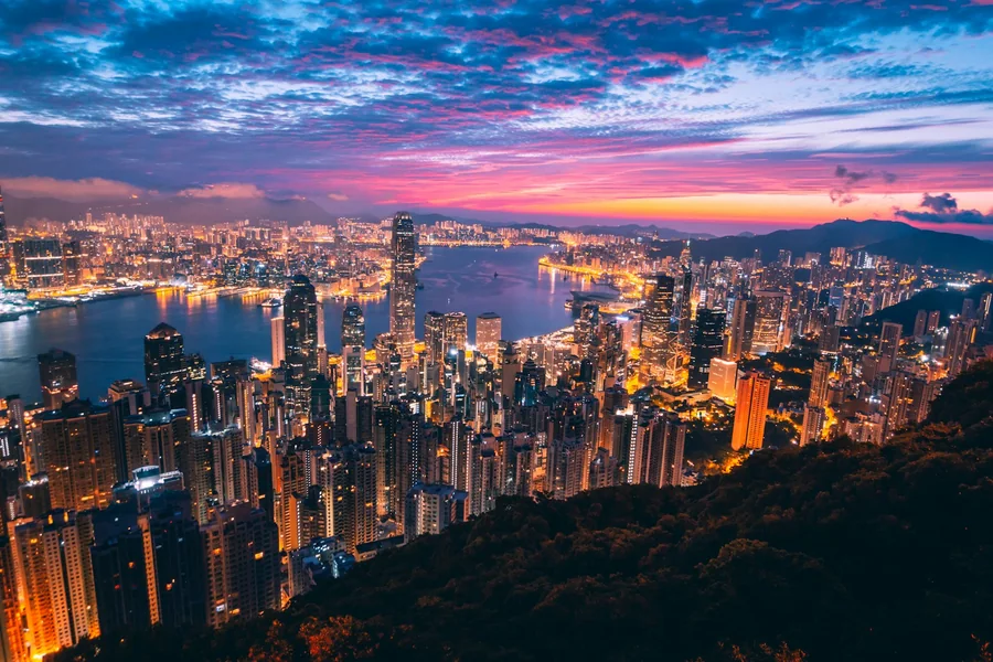 Hong Kong corporate bank account opening consultation with Victoria Harbour skyline